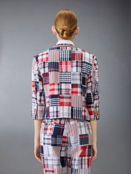 PATCHWORK BOW JACKET RWBWHT