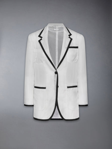 SILK ORGANZA ELONGATED JACKET