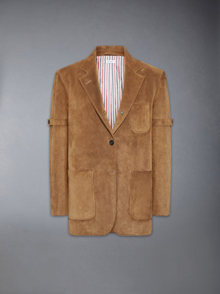 SUEDE ARMBAND SPORTCOAT BROWN