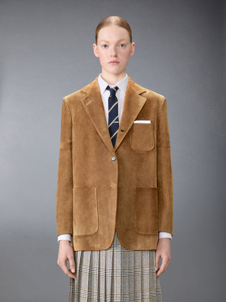 SUEDE ARMBAND SPORTCOAT BROWN