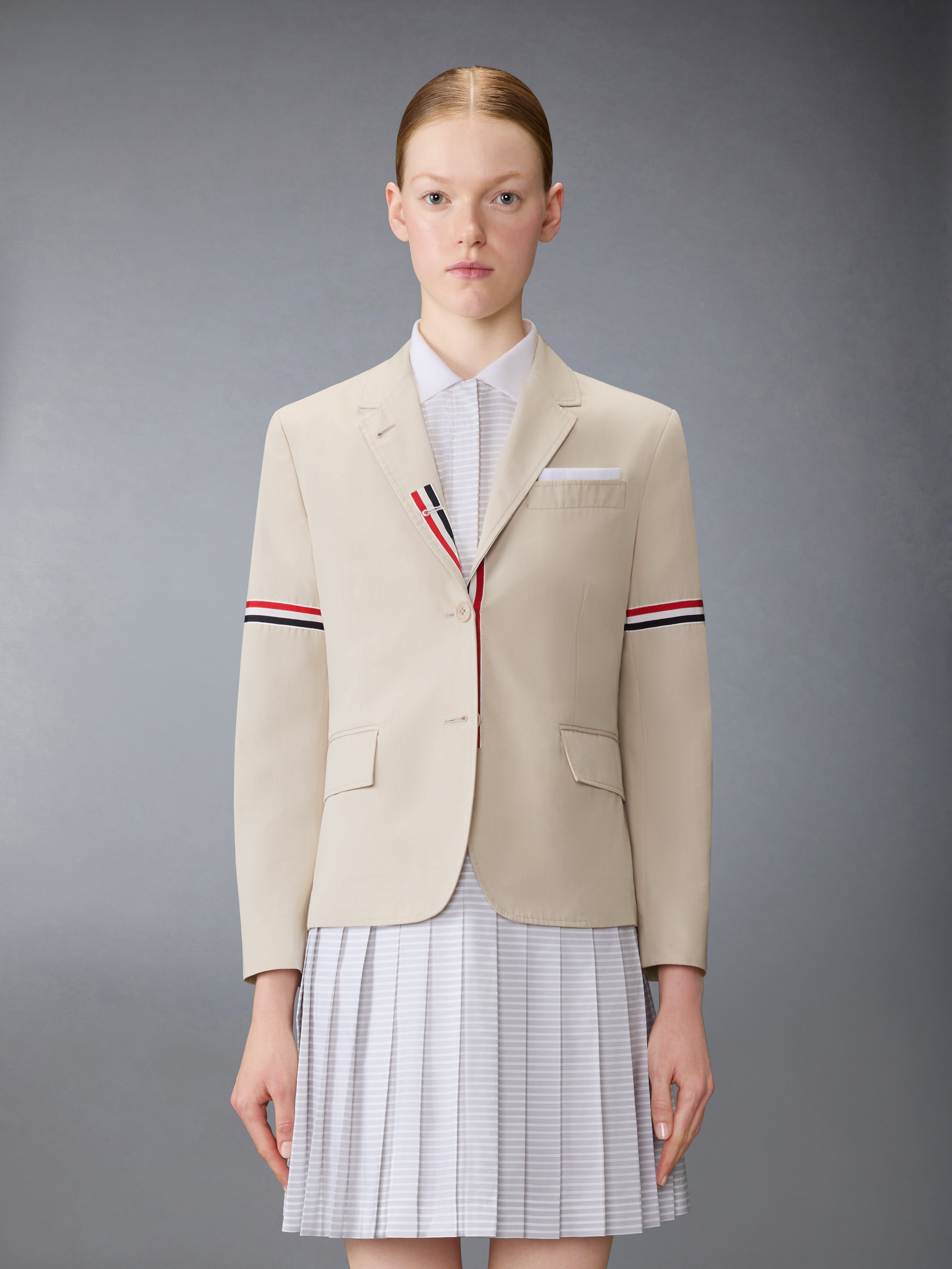 Unconstructed Cotton Suiting Relaxed Fit Sportcoat | Thom Browne
