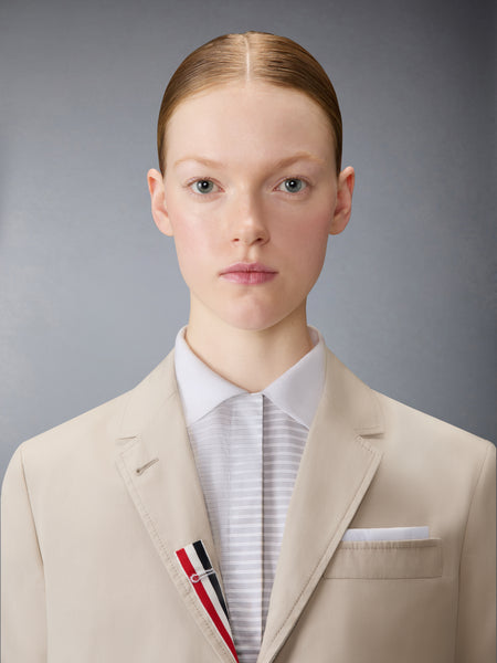 UNCONSTRUCTED COTTON SUITING RELAXED FIT SPORTCOAT BEIGE