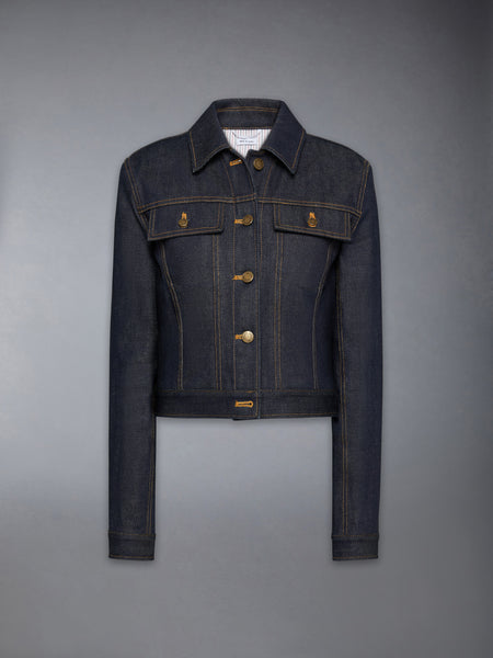 SELVEDGE DENIM SHRUNKEN JACKET NAVY