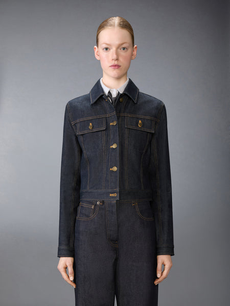 SELVEDGE DENIM SHRUNKEN JACKET NAVY