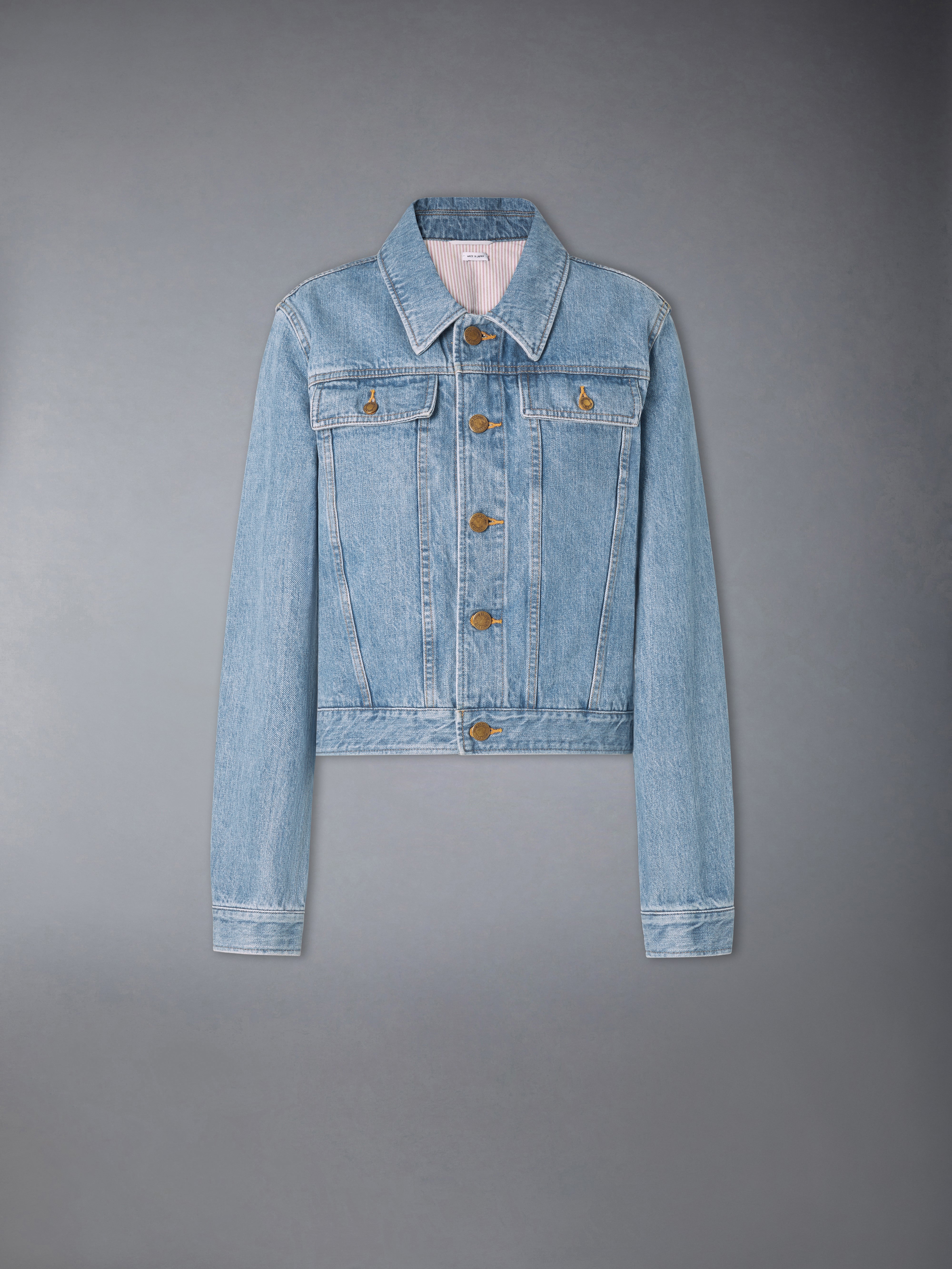 Selvedge Denim Shrunken Jacket | Thom Browne