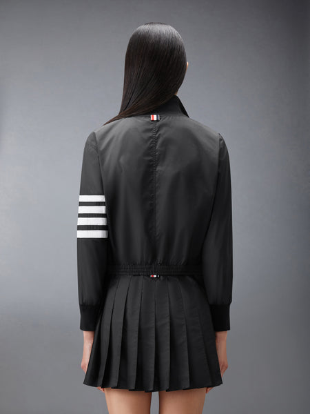 RIPSTOP ZIP UP TRACK JACKET BLACK