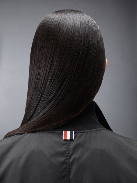 RIPSTOP ZIP UP TRACK JACKET BLACK