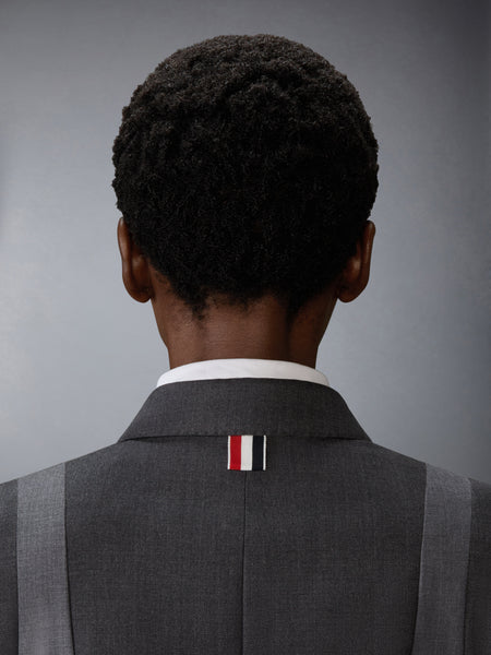 SUPER 120'S TWILL TROMPE-L’ŒIL BIKINI SPORTCOAT DARK GREY