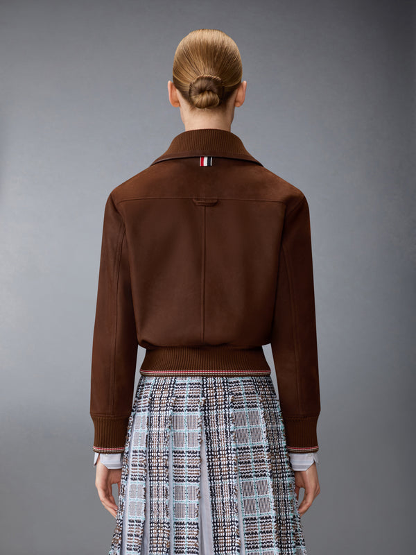 LONGBEACH NUBUX CROPPED FLIGHT JACKET - image 2