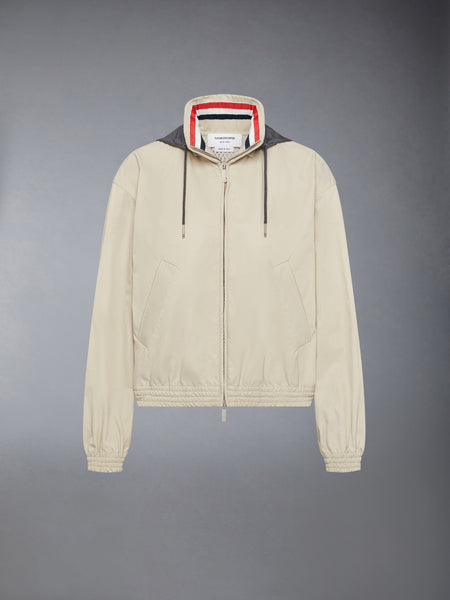 NYLON TECH TRACK JACKET BEIGE