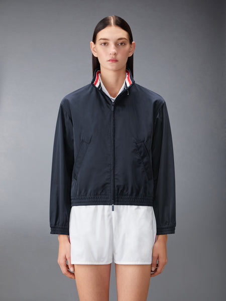 NYLON TECH TRACK JACKET NAVY