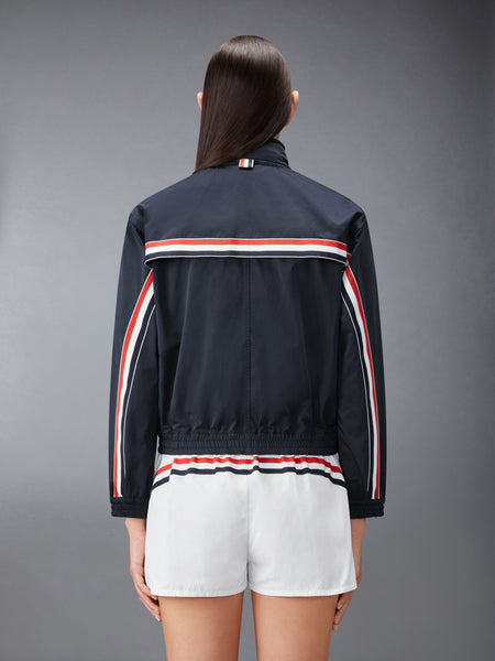 NYLON TECH TRACK JACKET NAVY