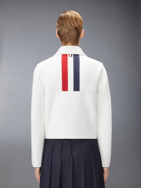 WOOL BELL SLEEVE JACKET WHITE