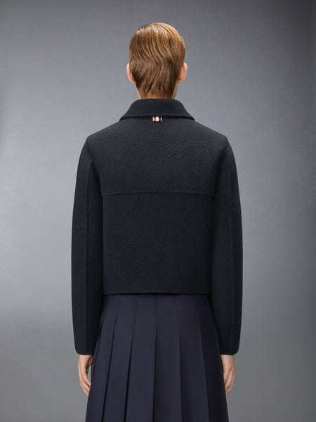 WOOL BELL SLEEVE JACKET NAVY