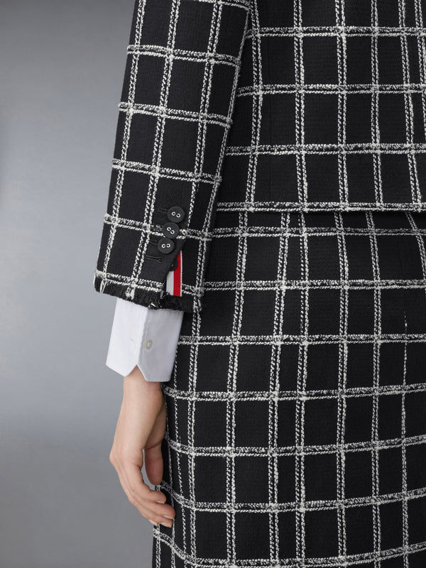 WINDOWPANE HOUNDSTOOTH TWEED CARDIGAN JACKET - image 4