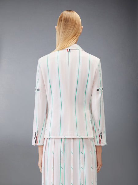 MADRAS COTTON REPP STRIPE RELAXED SPORTCOAT LT PINK