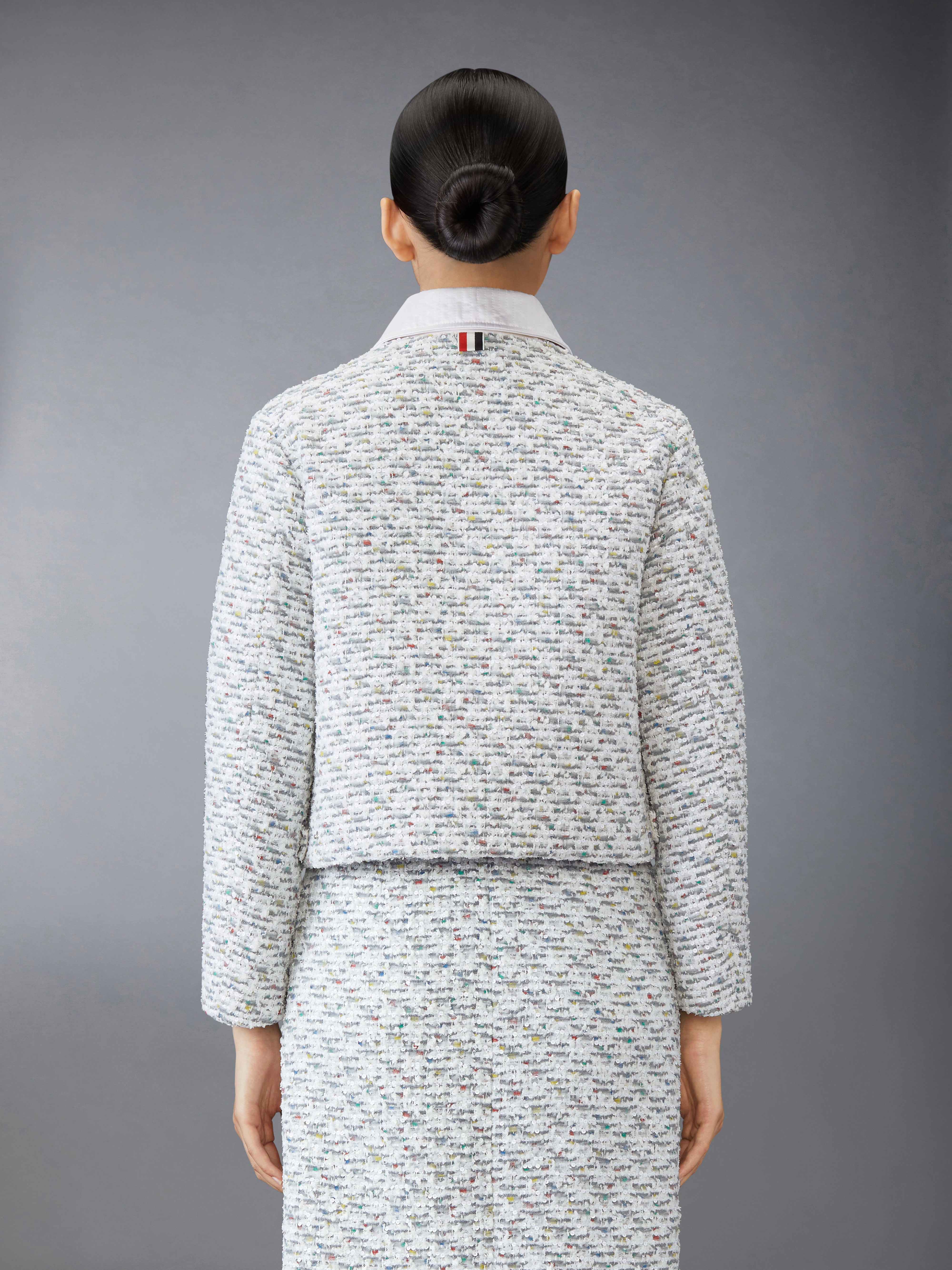 ジャケット THOM BROWNE Women Jackets FBC812BF0765 100 WHITE Thom Browne Jacket - Women's 1 – Fashionably Yours