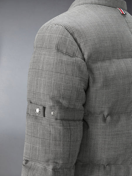 PRINCE OF WHALES FUNMIX WOOL DOWN FILLED JACKET BLK/WHT