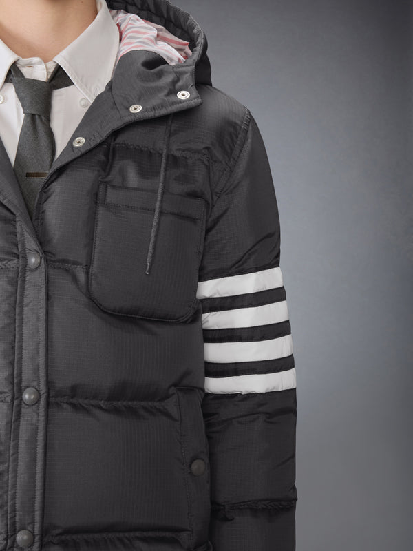 SHINY RIPSTOP LIGHTWEIGHT DOWN FILLED 4-BAR JACKET - image 6