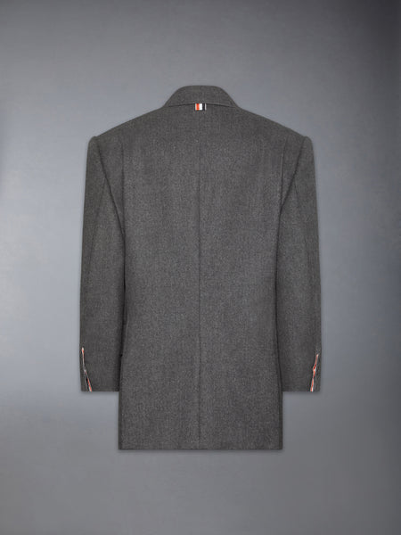 SOLID WOOL FLANNEL OVERSIZED SPORTCOAT