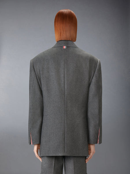 SOLID WOOL FLANNEL OVERSIZED SPORTCOAT