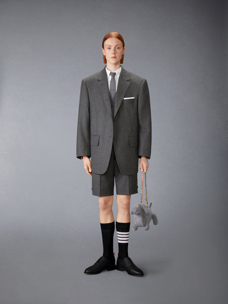 SOLID WOOL FLANNEL OVERSIZED SPORTCOAT