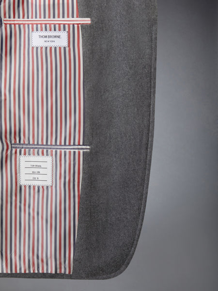 SOLID WOOL FLANNEL OVERSIZED SPORTCOAT