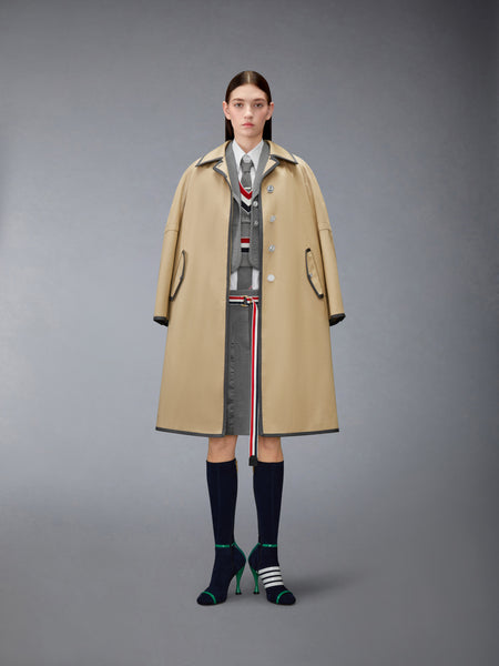 WOOL SEERSUCKER CROPPED JACKET LT GREY