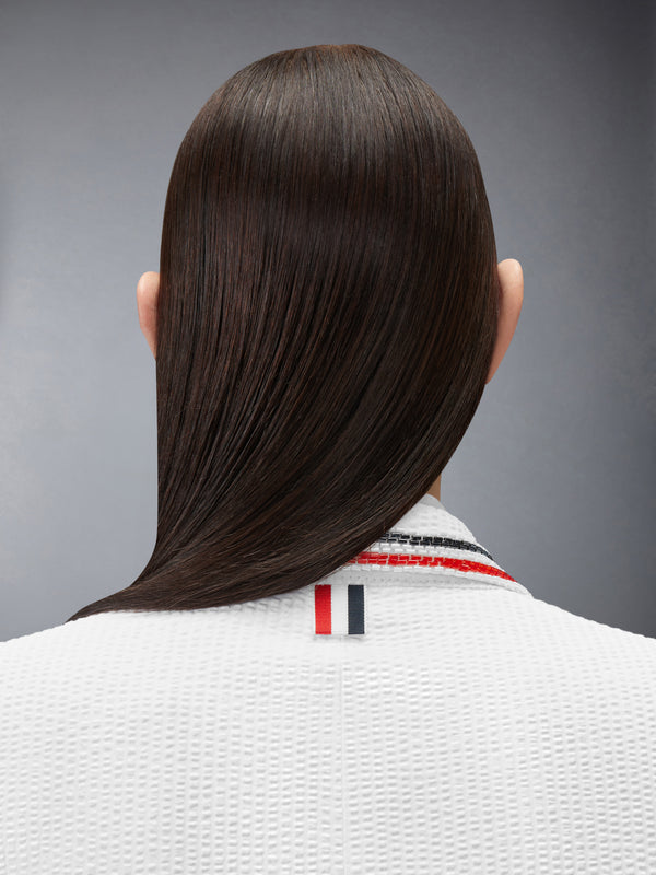 SOLID SEERSUCKER CROPPED JACKET - image 6