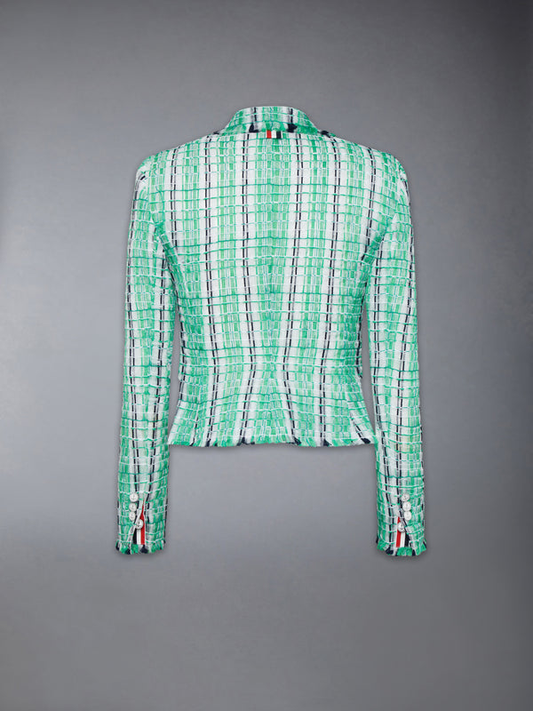 ストライプ シアーツイード クロップド ジャケット - image 8