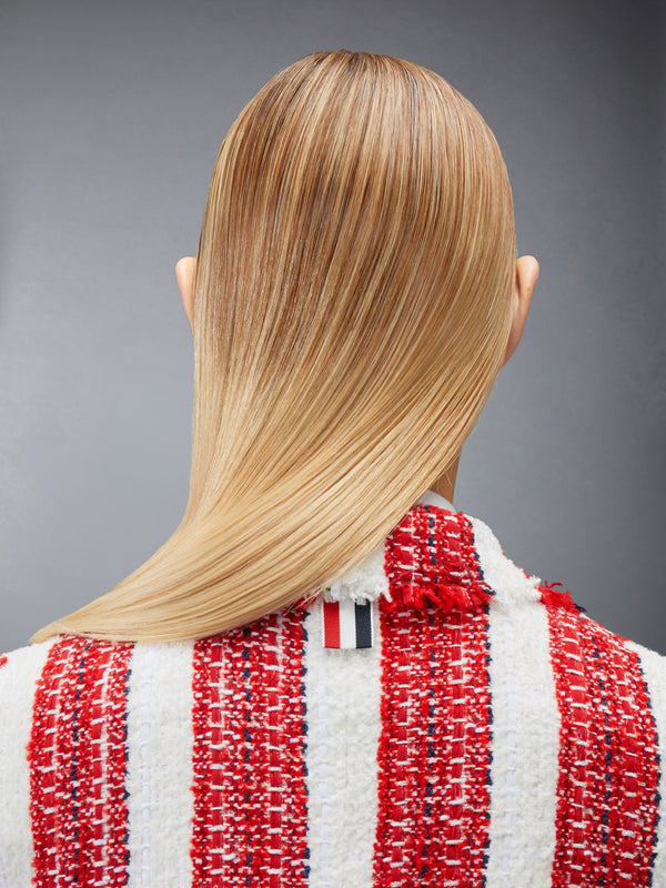 RIBBON TWEED CROPPED JACKET WITH FRAY EDGE - image 6