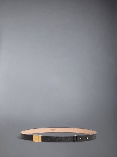 ペブルグレインレザークリップバックルベルト 黒