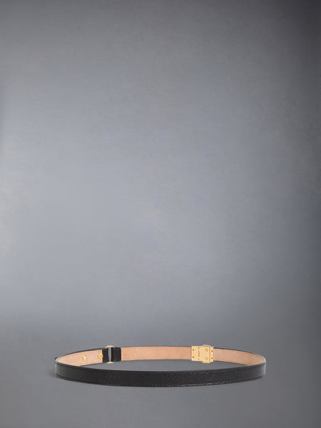 ペブルグレインレザークリップバックルベルト 黒