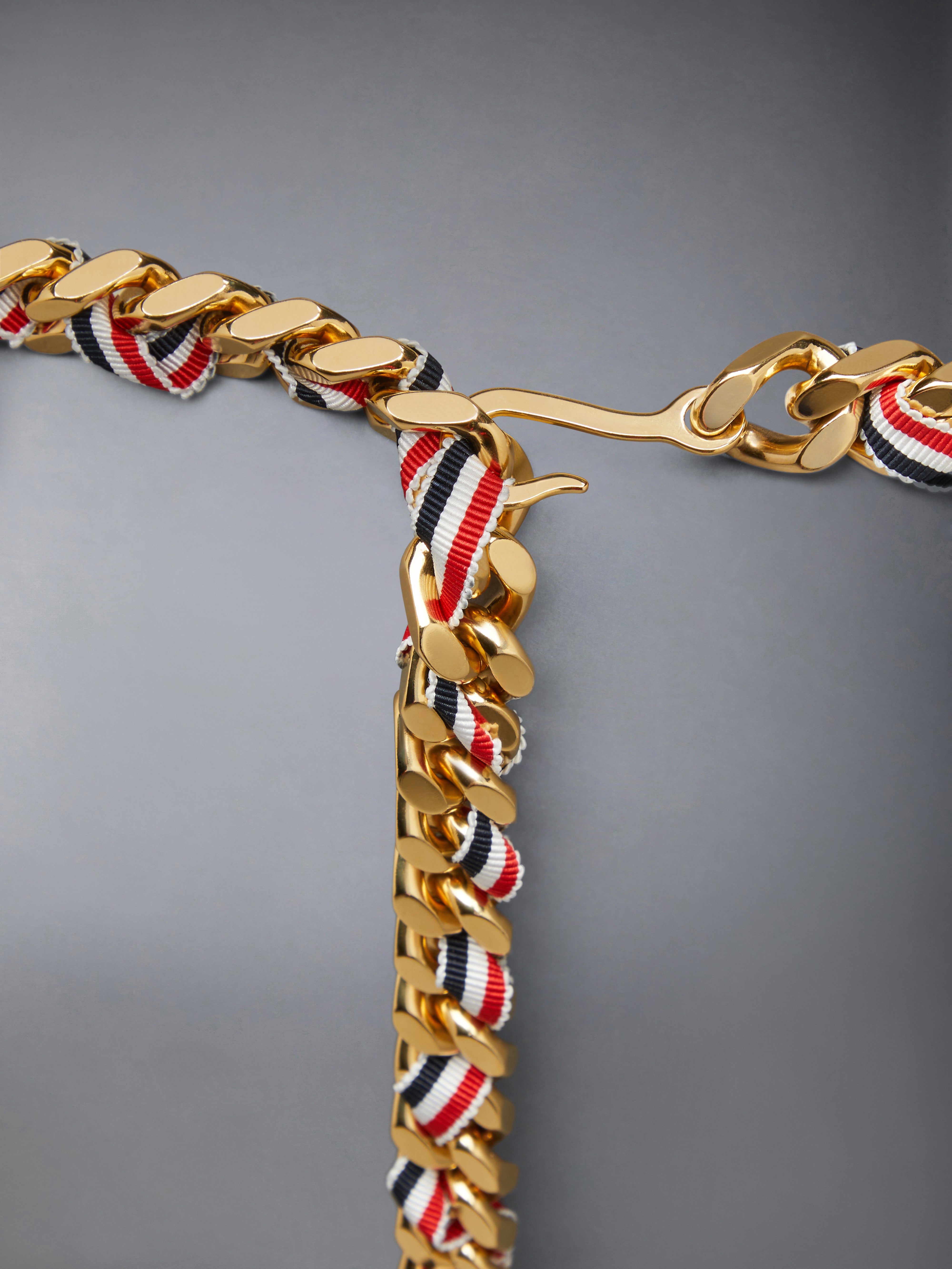 Rwb Grosgrain Chain Belt | Thom Browne