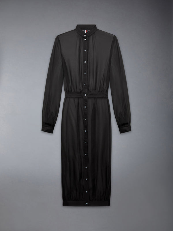 CHIFFON BUTTON PLACKET HOBBLE DRESS - image 8