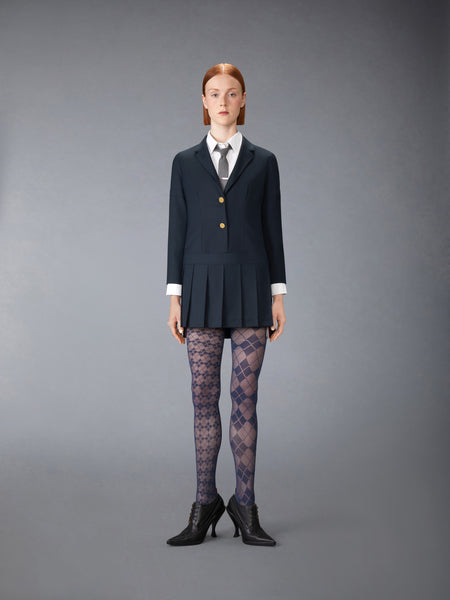 SUPER 120'S TWILL SPORTCOAT MINI DRESS