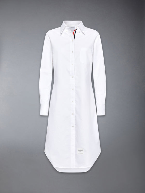 Oxford Grosgrain Placket Classic Shirtdress - featured image