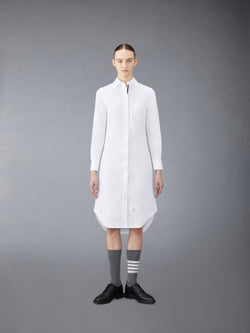 OXFORD GROSGRAIN PLACKET SHIRTDRESS