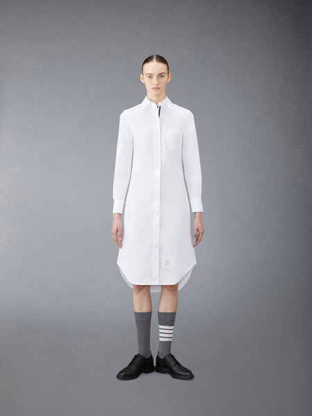OXFORD GROSGRAIN PLACKET SHIRTDRESS