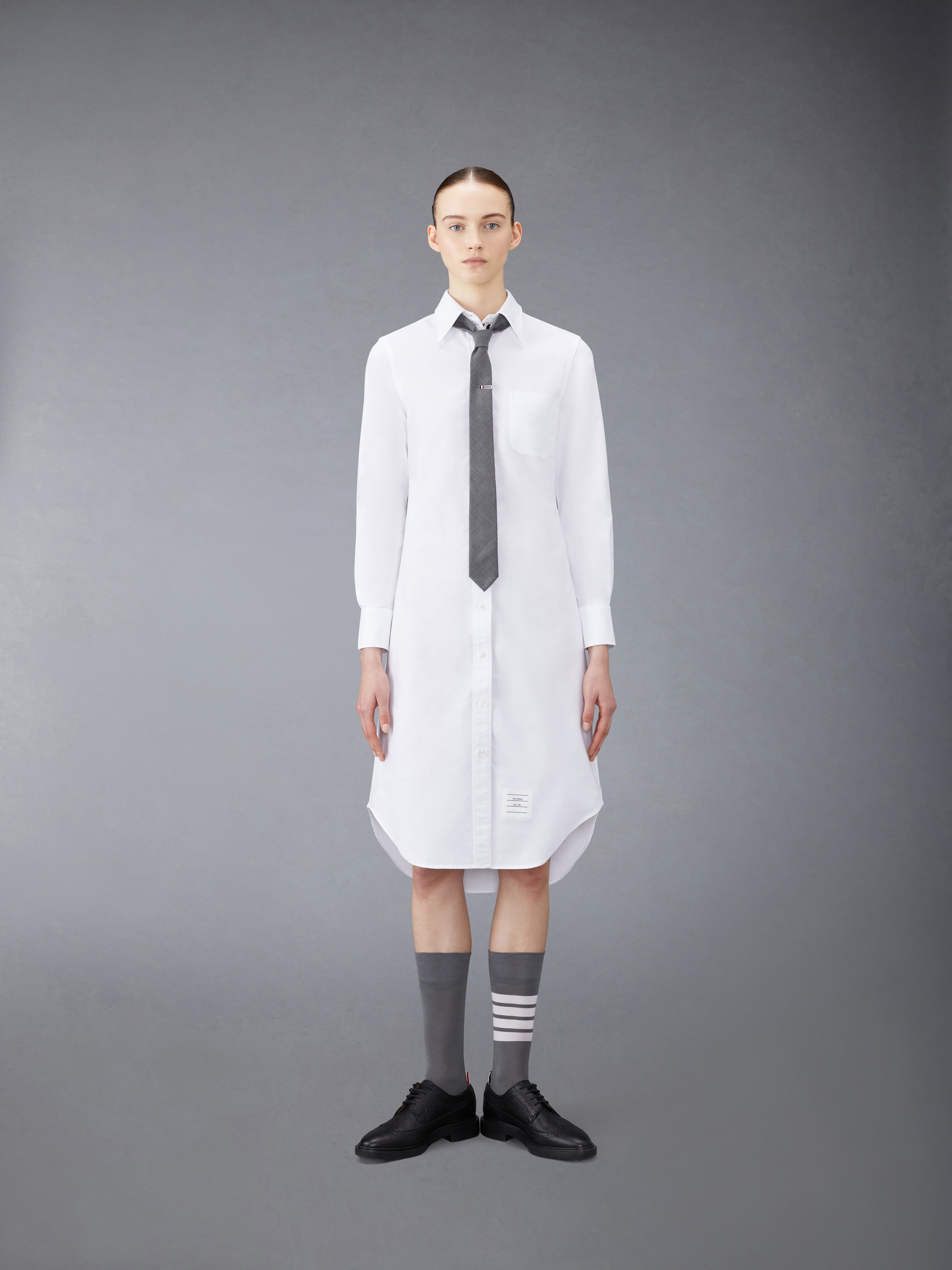 ★THOM BROWNE★ストライプ オックスフォード ワンピース オックスフォード ストライプ シャツドレス | Thom Browne