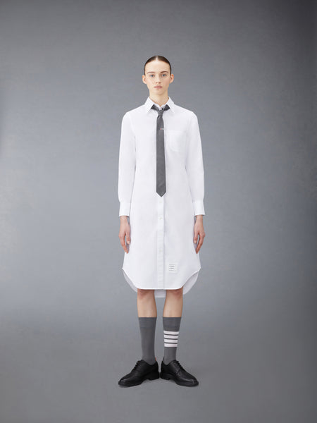 OXFORD GROSGRAIN PLACKET SHIRTDRESS