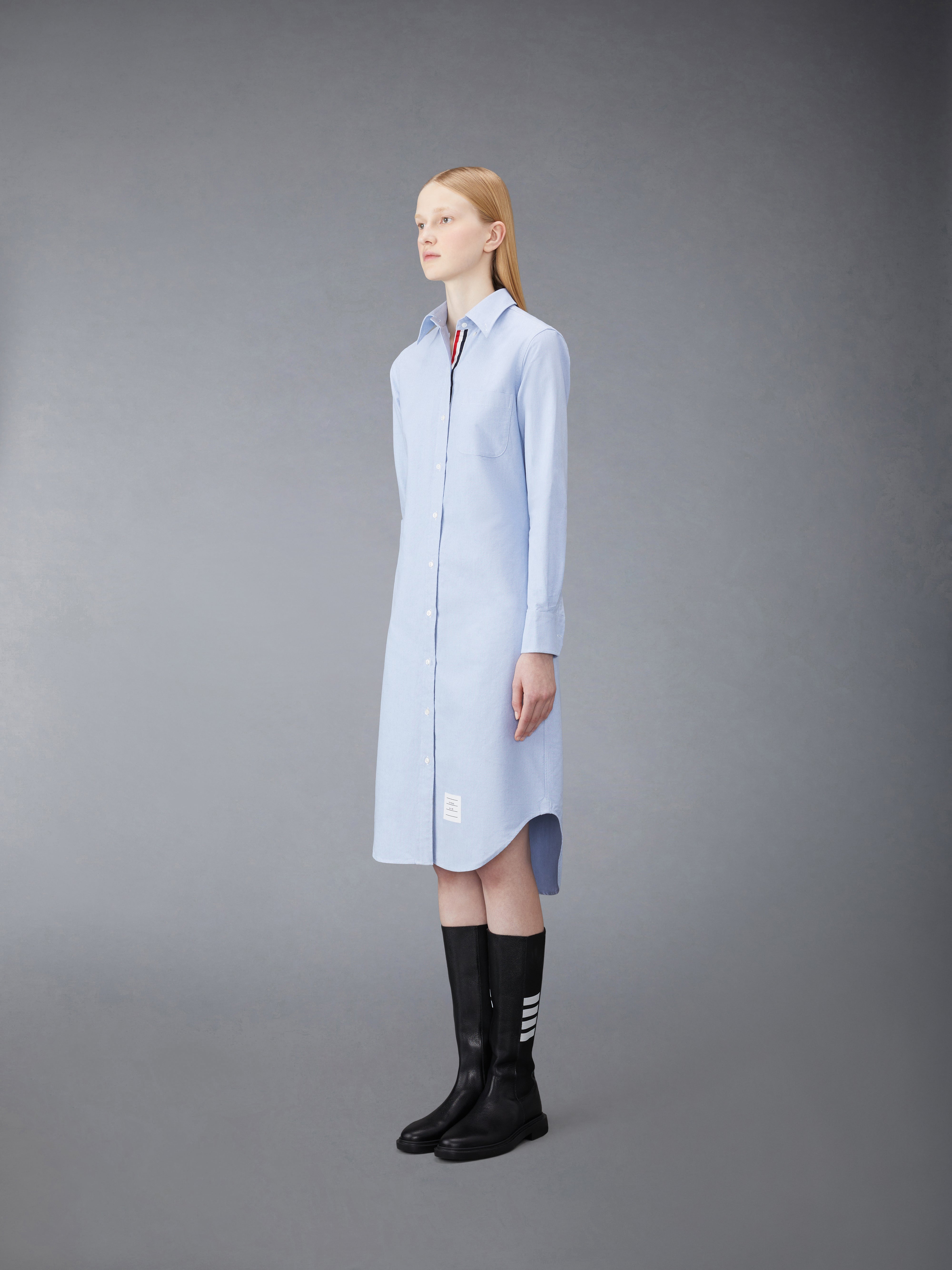 Oxford Grosgrain Placket Shirtdress | Thom Browne