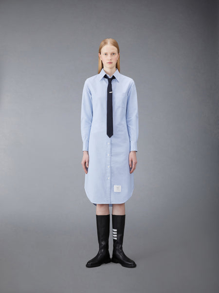 OXFORD GROSGRAIN PLACKET SHIRTDRESS
