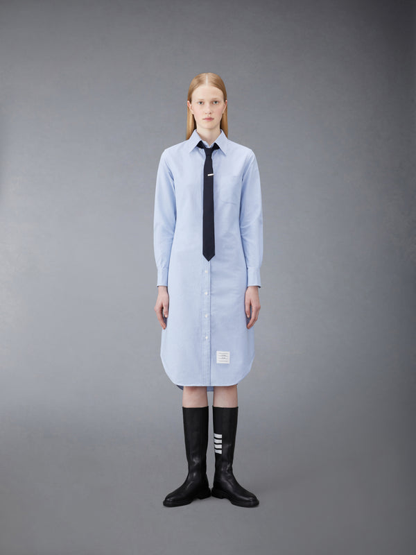 OXFORD GROSGRAIN PLACKET SHIRTDRESS