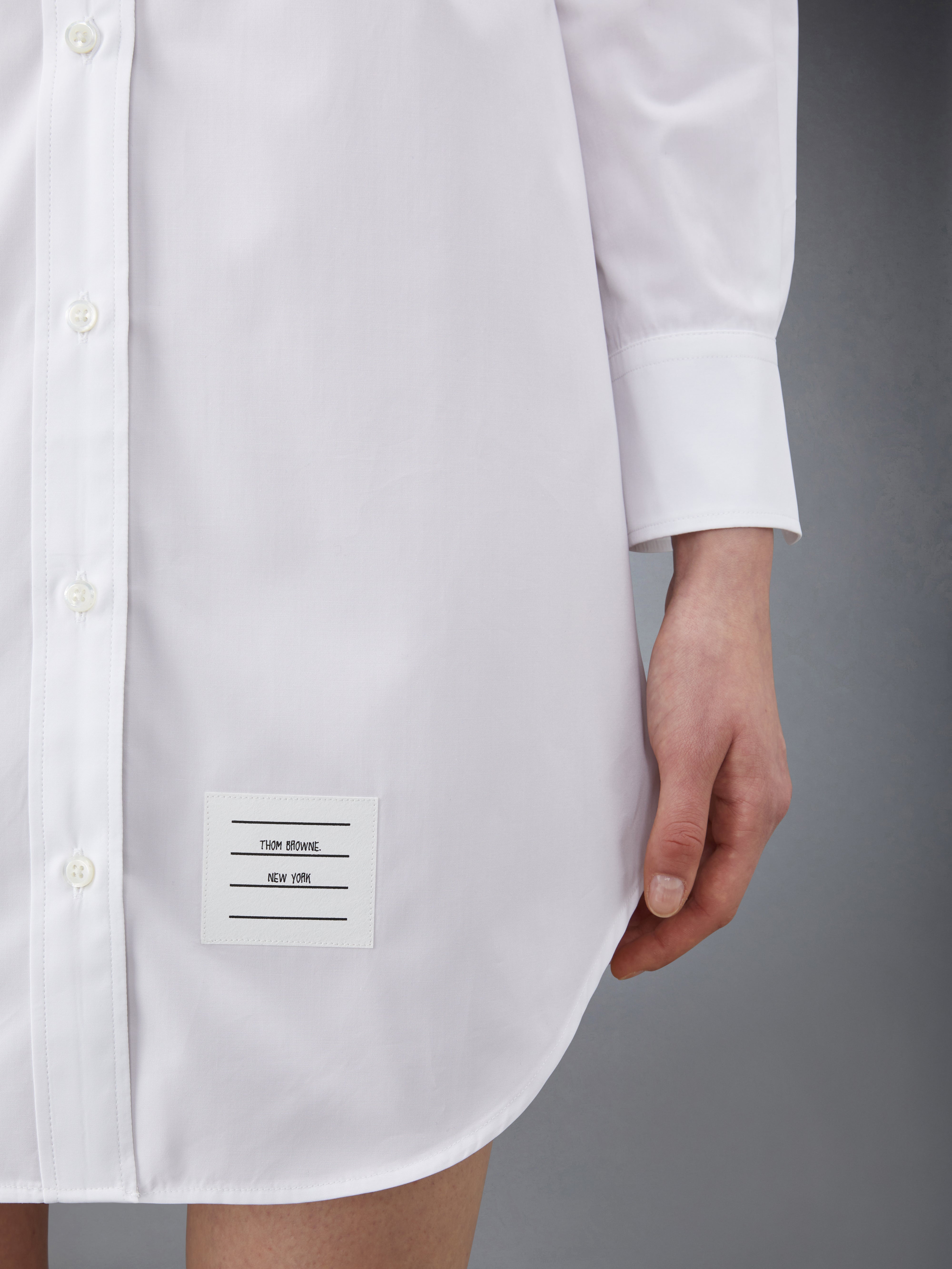 Poplin Mini Shirtdress | Thom Browne