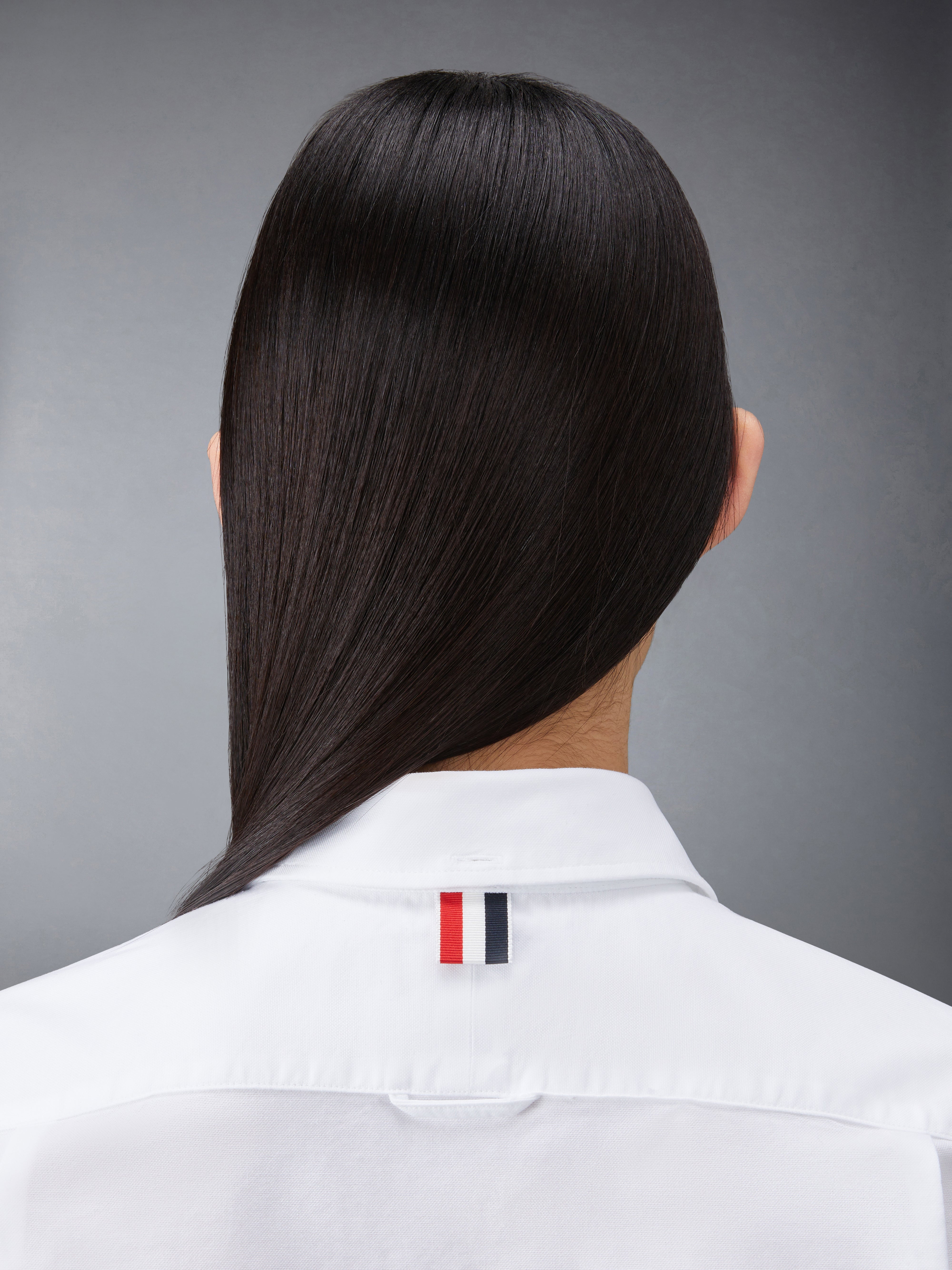 Thom Browne｜DRESSES (FDS002E F0313 100) Oxford Grosgrain Placket Mini Shirtdress | Thom Browne
