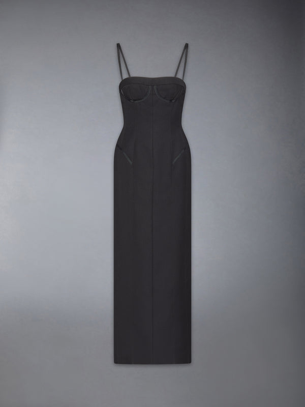 2-PLY FRESCO TIPPING CORSET PENCIL DRESS - featured image