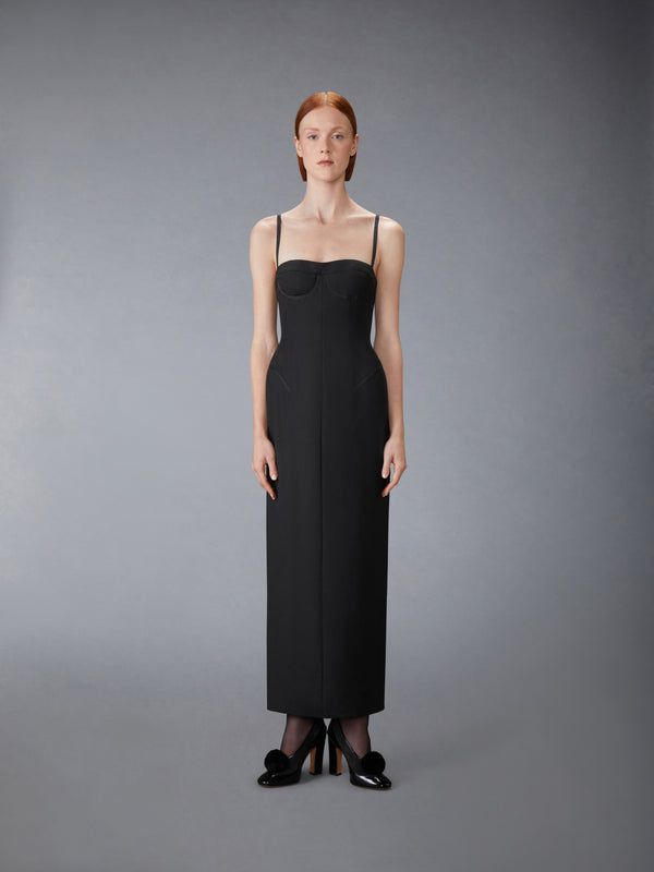 2-PLY FRESCO TIPPING CORSET PENCIL DRESS - image 2