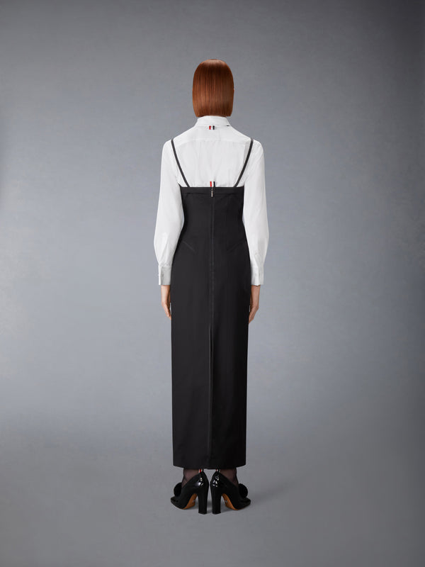 2-PLY FRESCO TIPPING CORSET PENCIL DRESS - image 4