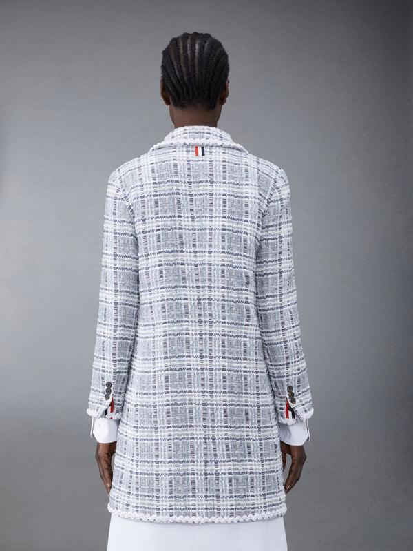 Chenille Tweed Crochet Pearl Bal Collar Dress - image 2